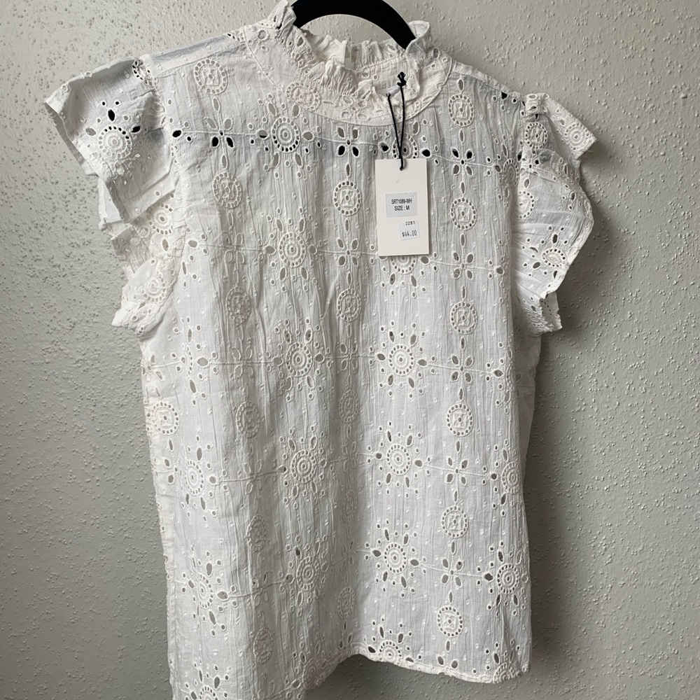 White Eyelet shirt